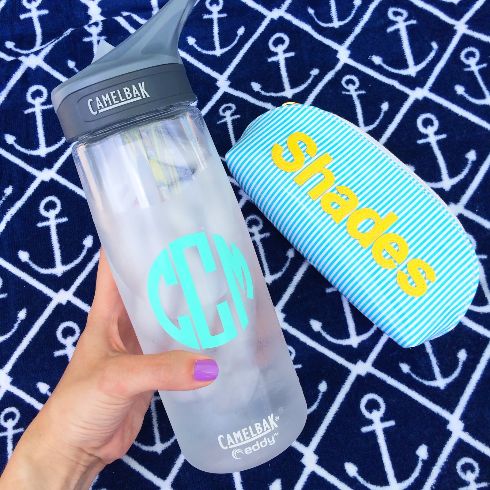 Big or Little Bow Monogram Camelbak Water Bottle