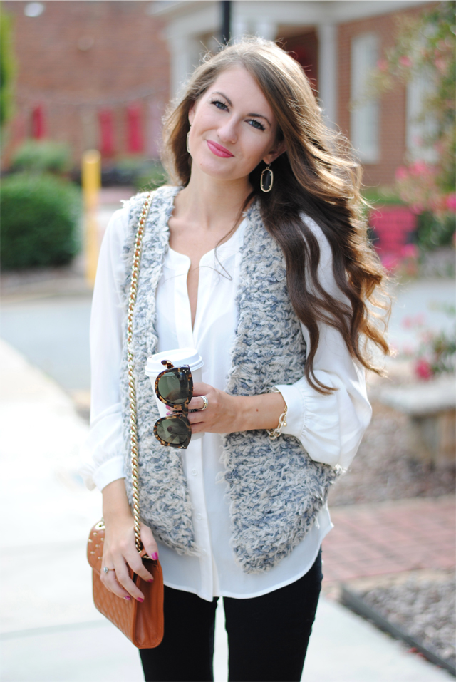 Cozy Faux Fur Vest in Banff - Southern Curls & Pearls