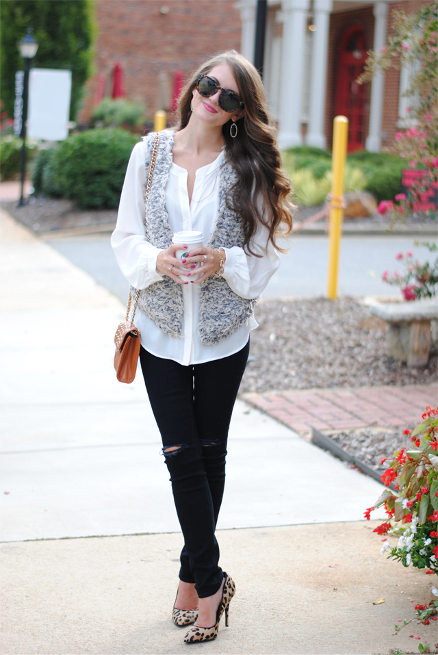 Cozy Faux Fur Vest in Banff - Southern Curls & Pearls