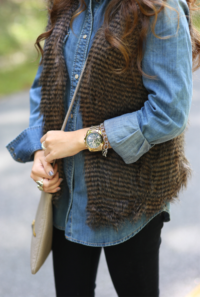 Cozy Faux Fur Vest in Banff - Southern Curls & Pearls