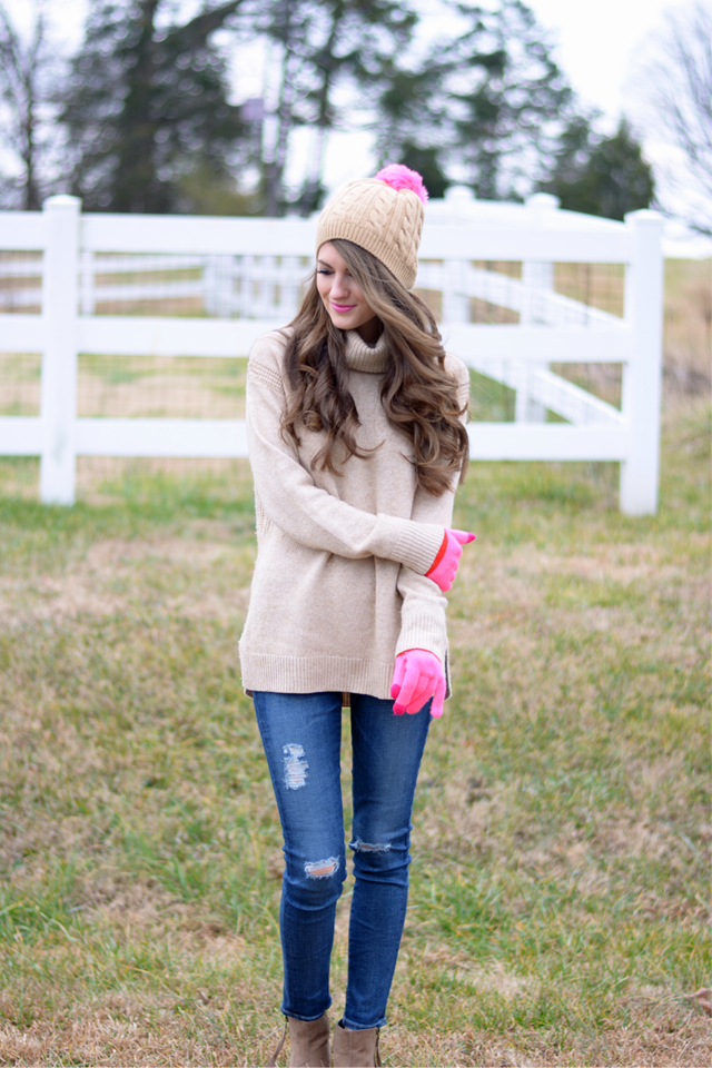 Double Pom Beanie + Louis Vuitton Giveaway - Southern Curls & Pearls