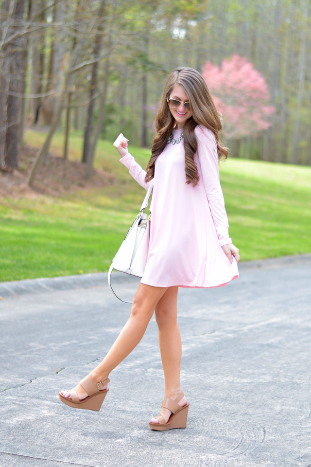 Baby pink sales and white outfit