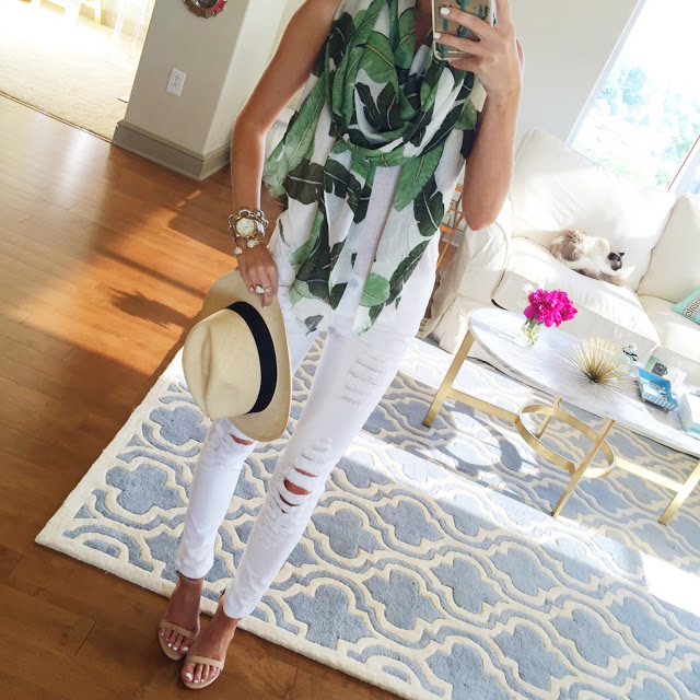 palm print scarf