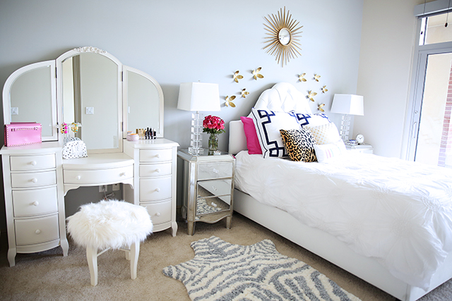 Gorgeous bedroom and vanity