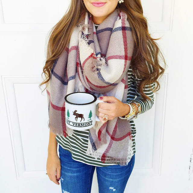 LOVE this fall blanket scarf