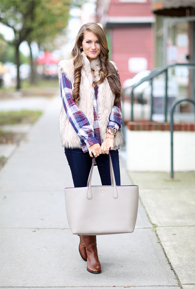 Cozy Faux Fur Vest in Banff - Southern Curls & Pearls