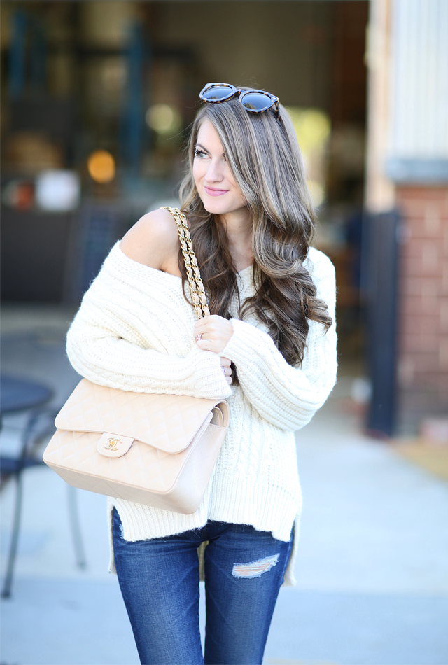 Wearing Winter White - Winter white outfit with complementary cream hues