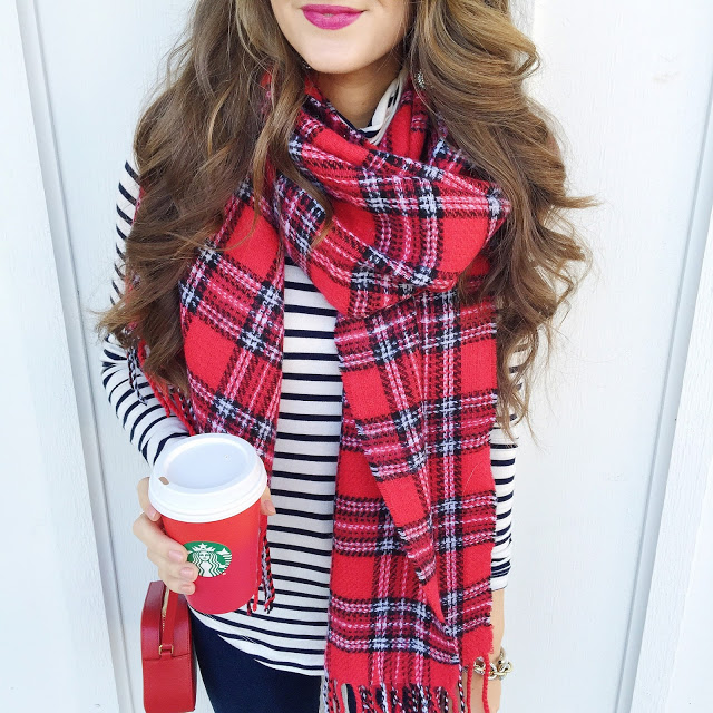 Stripes and plaid outfit