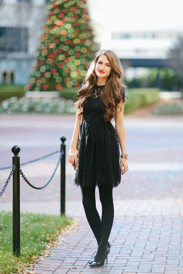 black dress for christmas party