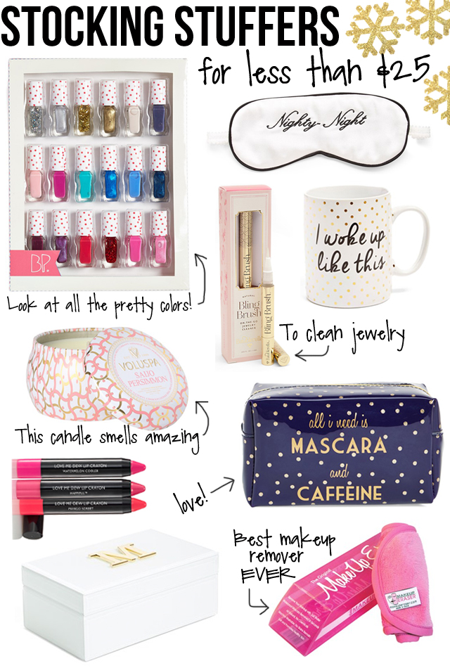 Gift Ideas Under $25 Stocking Stuffers for Women - Sunshine Style