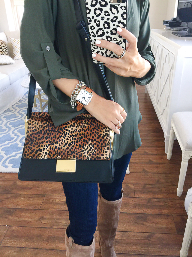 Vince Camuto leopard handbag from the Nordstrom Anniversary Sale