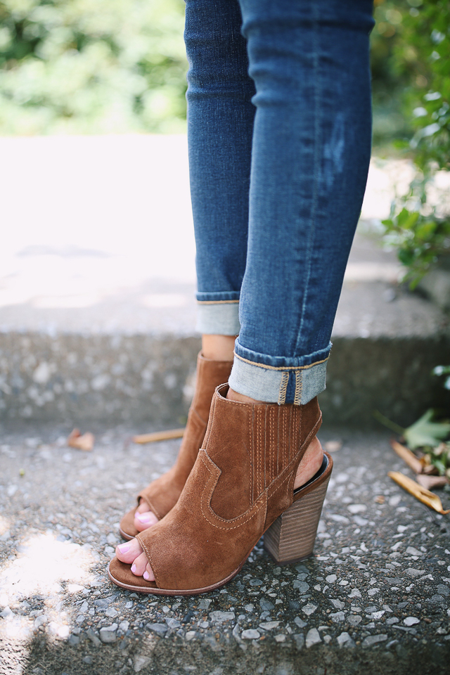 Dolce vita open toe booties discount
