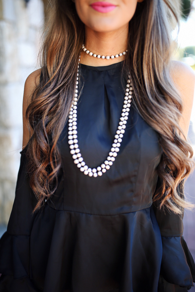Trend Alert: Long and Lean Pearls | Chanel little black dress, Fashion,  Outfit with pearls