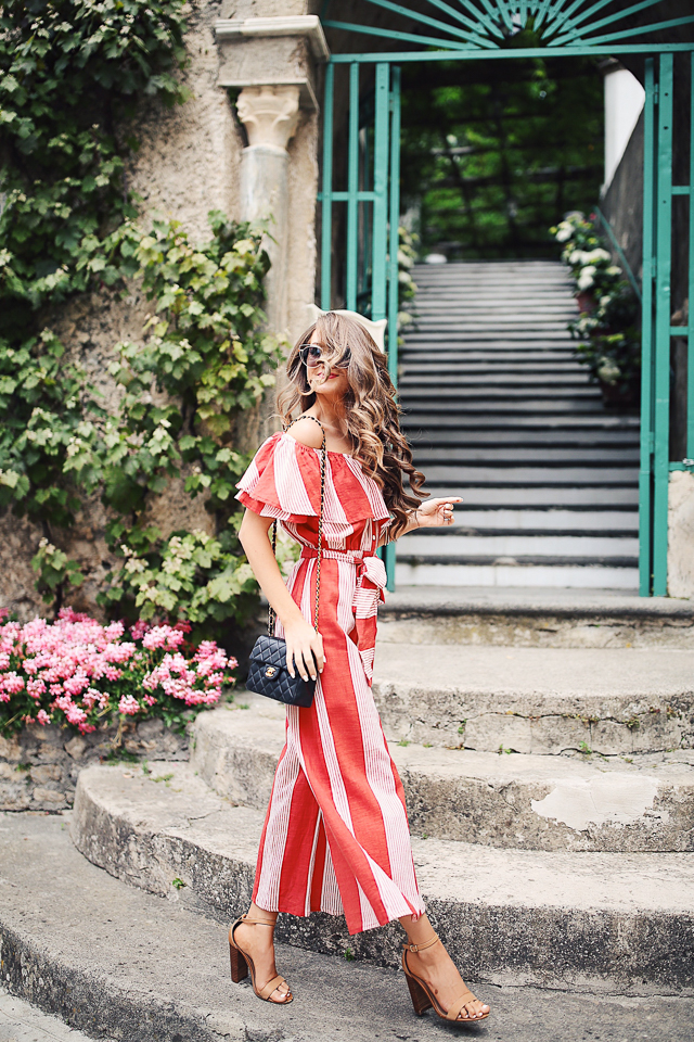 Striped Jumpsuit in Ravello – Southern Curls & Pearls