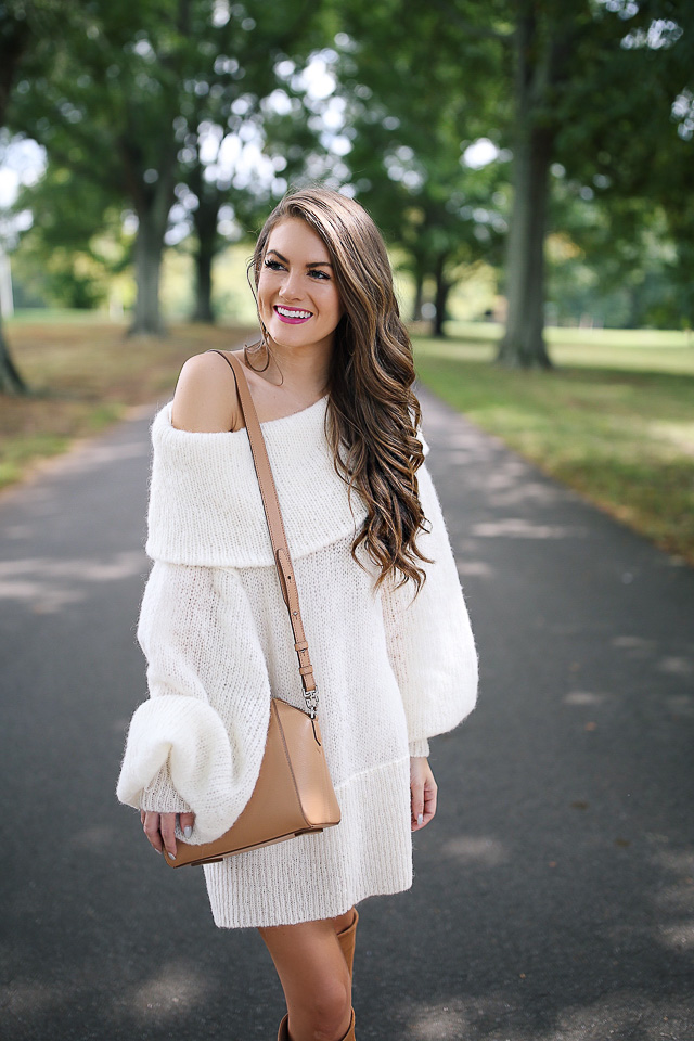 Cozy Sweater Dress + I Need Your Book Recs! - Southern Curls & Pearls