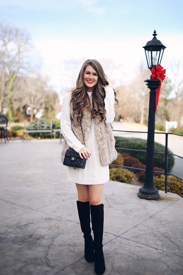 Styling a Faux Fur Vest for Winter - With Wonder and Whimsy