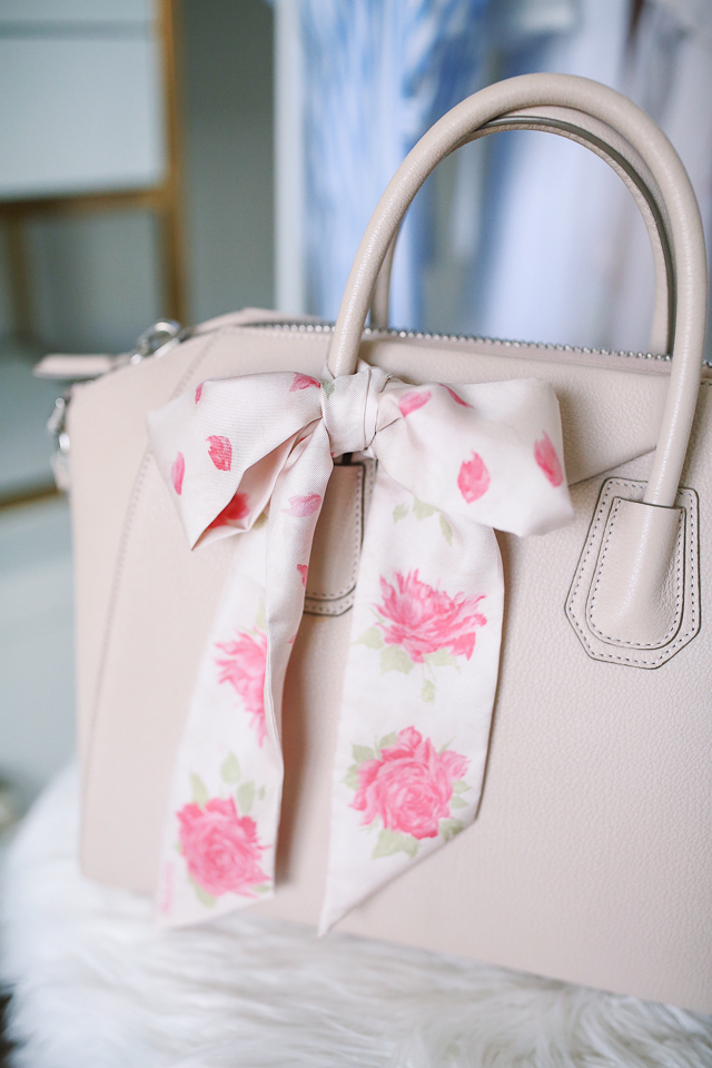 How to Tie a Scarf Around a Purse - PureWow