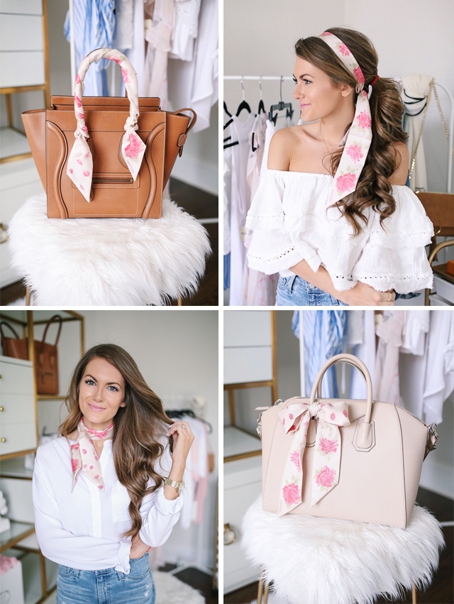6 Stylish Ways to Wear Your Silk Scarf  Fashion blogger outfit, How to  wear scarves, Scarf on bag