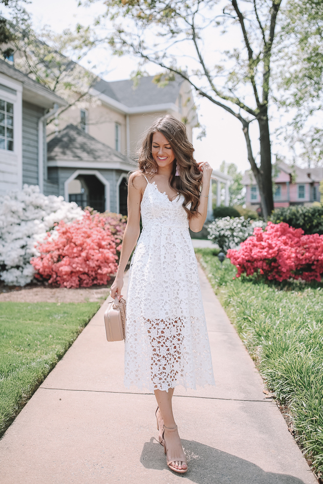 What I Wore To My Bridal Shower - Southern Curls & Pearls