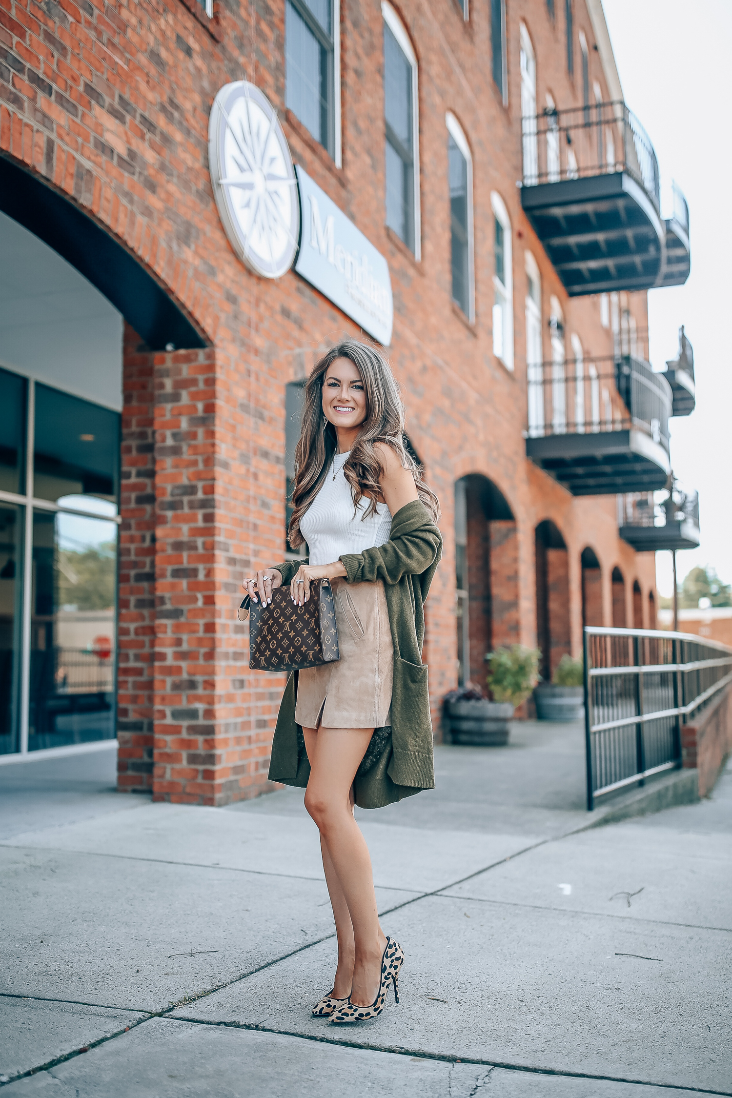 Suede Skirt - Southern Curls & Pearls