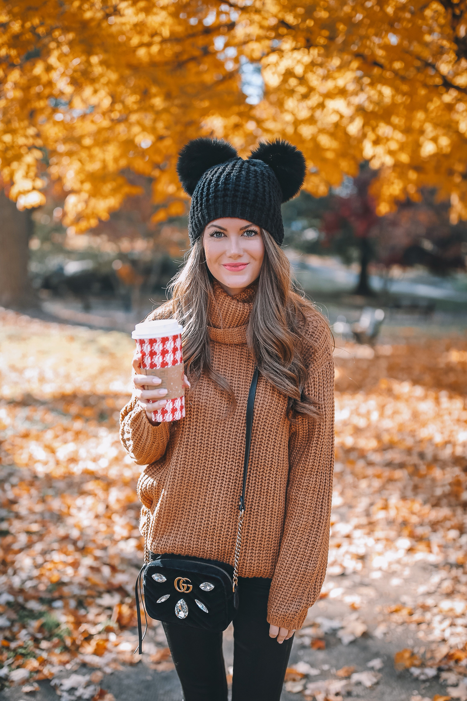 brown louis vuitton beanie