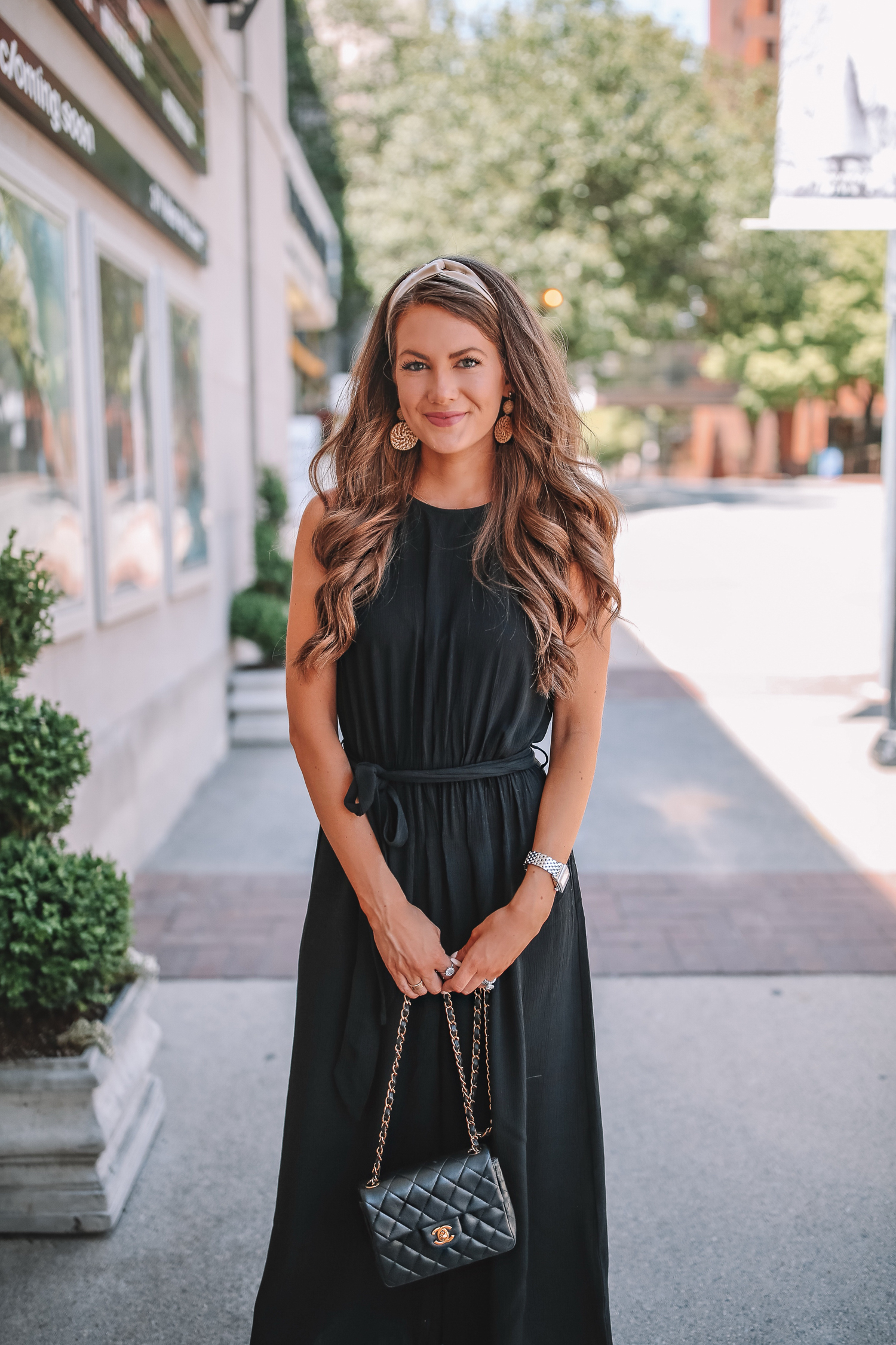 Black jumpsuit night out top