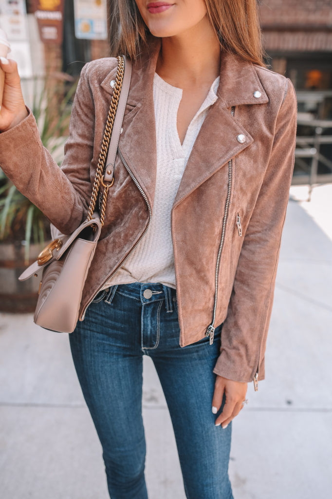 The Best Suede Jacket for Fall - Southern Curls & Pearls