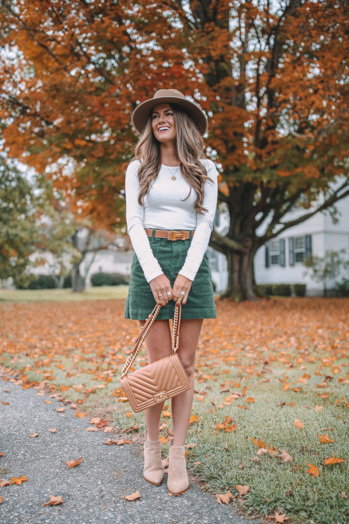 Suede Skirt - Southern Curls & Pearls