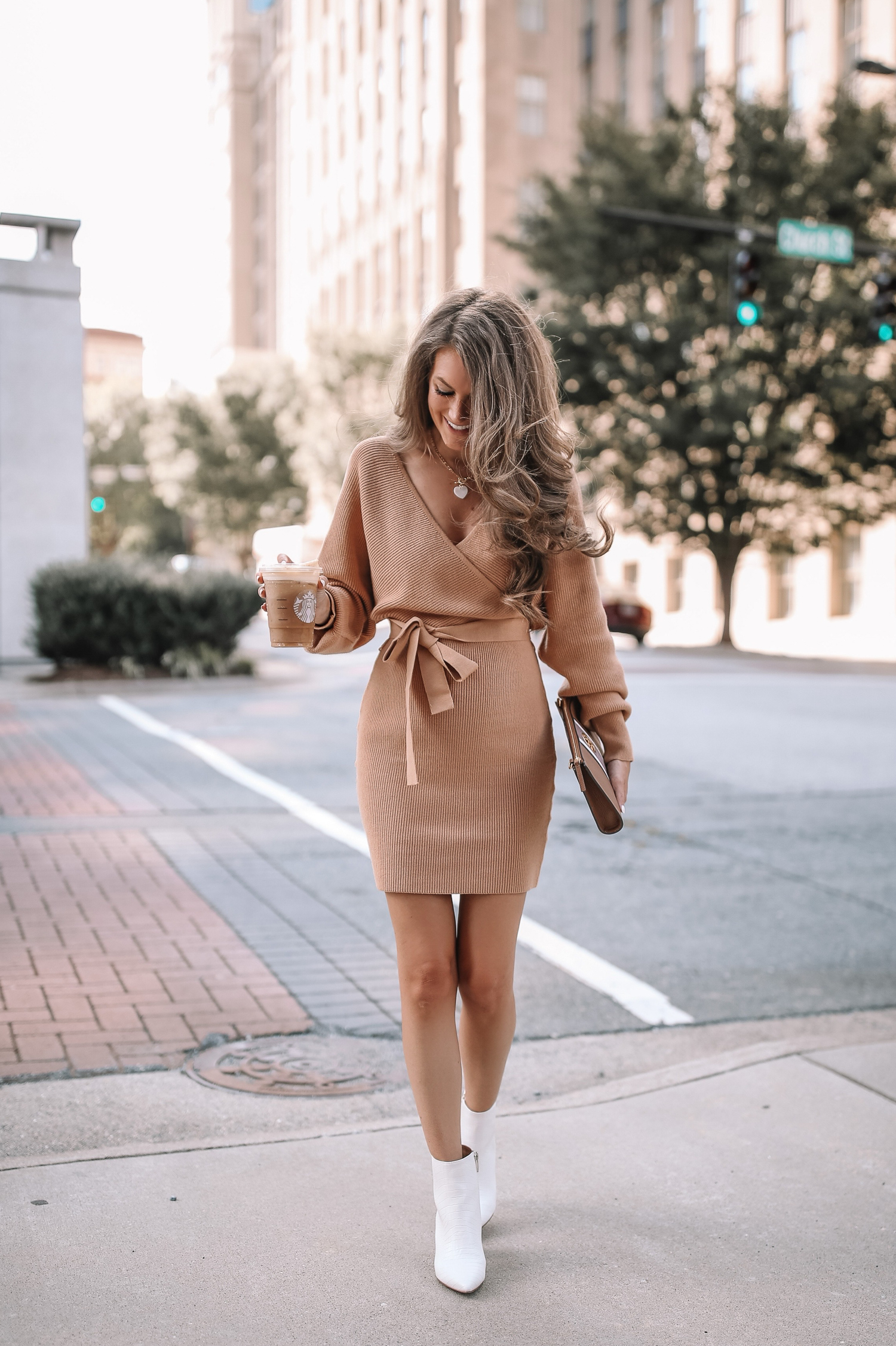 The Cutest  Sweater Dress - Southern Curls & Pearls