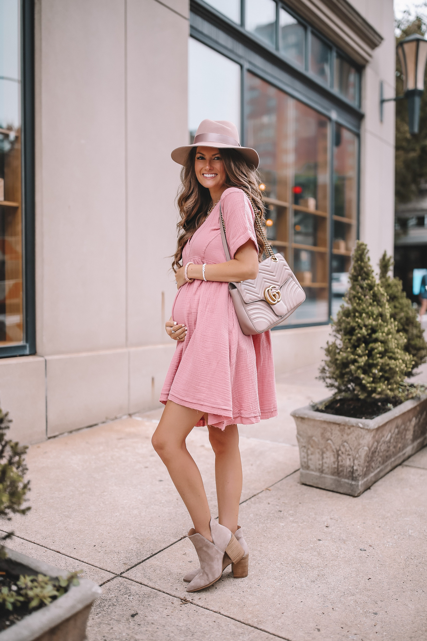 free people pink dress