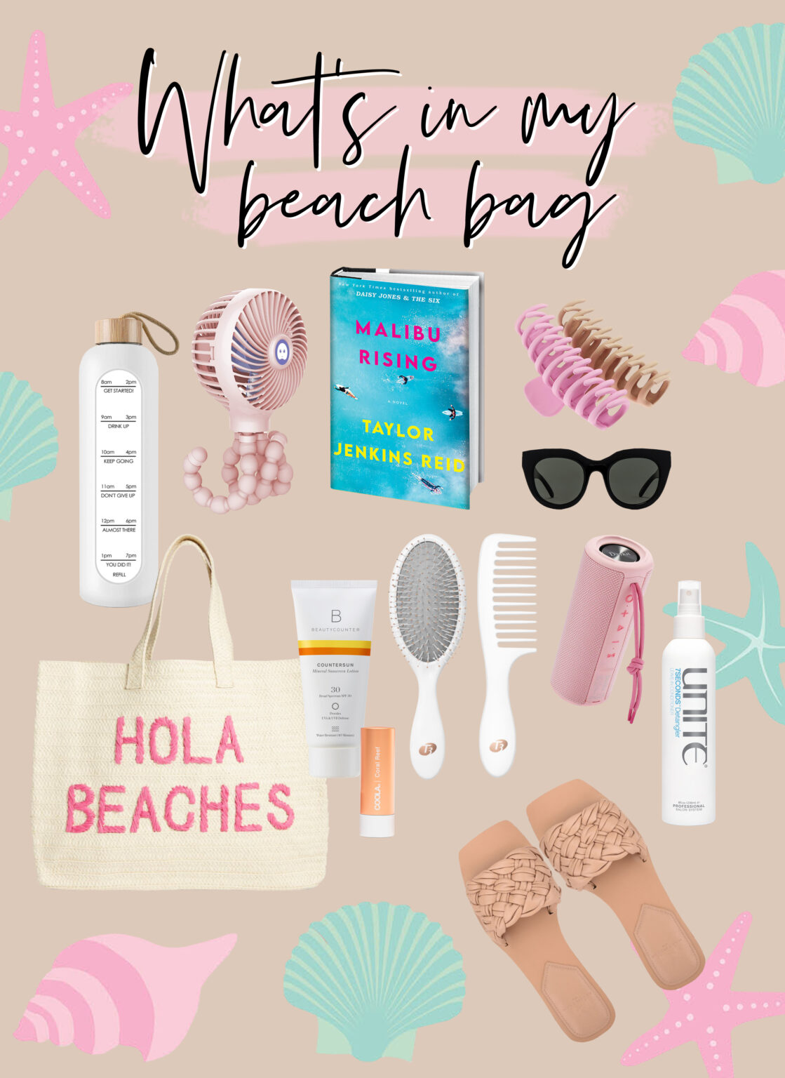What’s In My Beach Bag - Southern Curls & Pearls