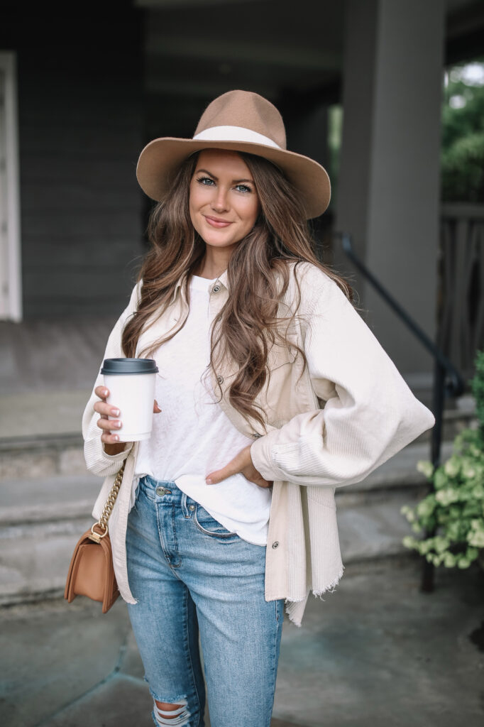 A Casual Fall-ish Look - Southern Curls & Pearls