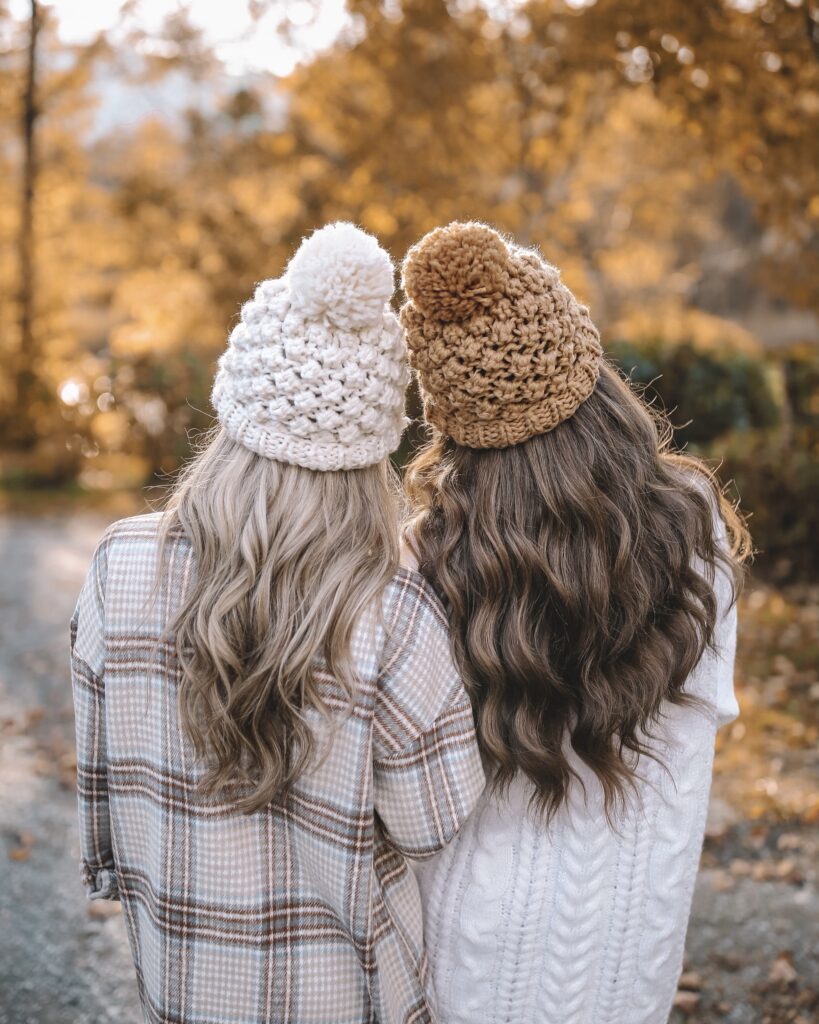 Pink Fuzzy Beanie - Southern Curls & Pearls