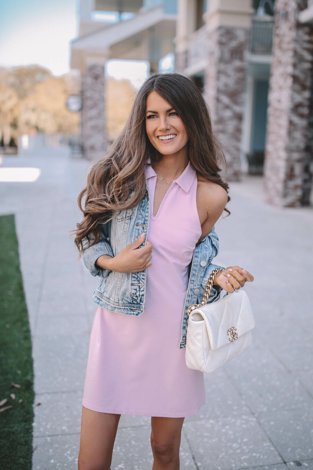 Pink Polo Dress - Southern Curls & Pearls
