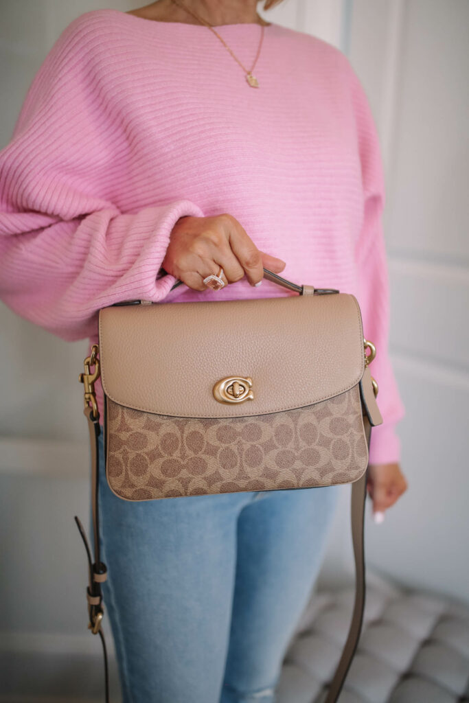Coach cassie shop taupe sale