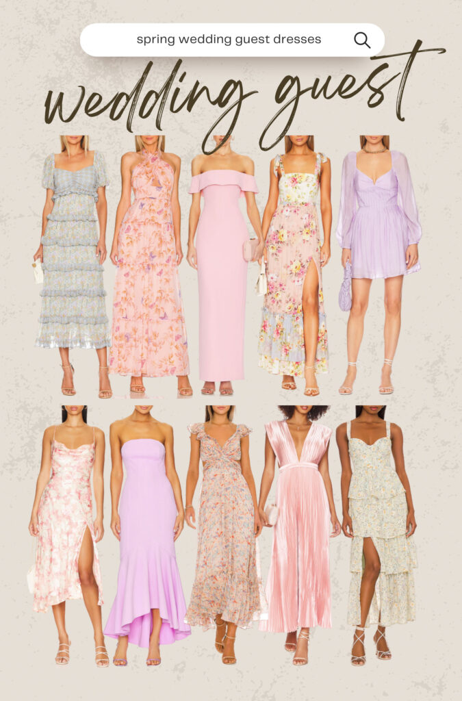 dresses for spring wedding guest