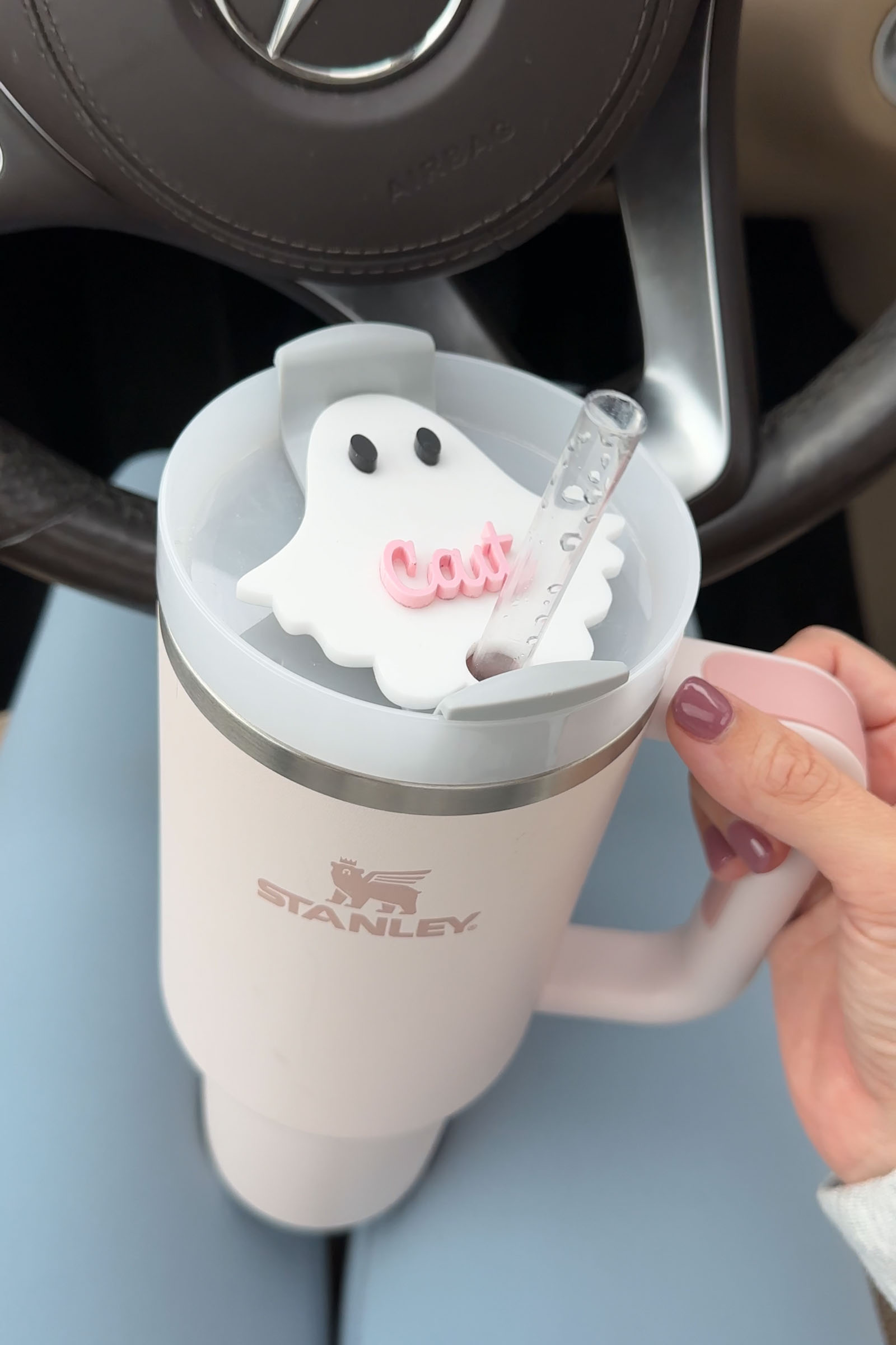 Stanley Travel Quencher Tumbler Cute Ghosts Spooky Halloween Full